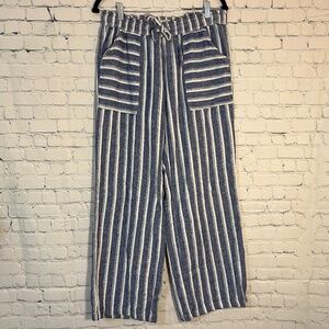 Linen Blend Beach Pants
